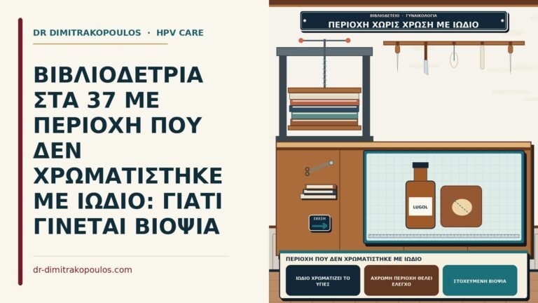 περιοχή που δεν χρωματίστηκε με ιώδιο