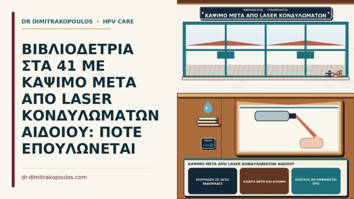 κάψιμο μετά από laser κονδυλωμάτων αιδοίου