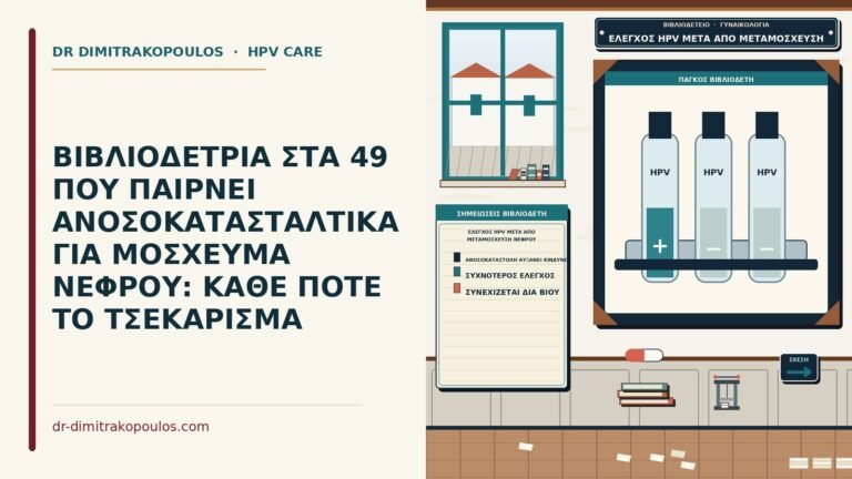 έλεγχος HPV μετά από μεταμόσχευση νεφρού