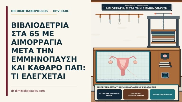 αιμορραγία μετά την εμμηνόπαυση με καθαρό Παπ