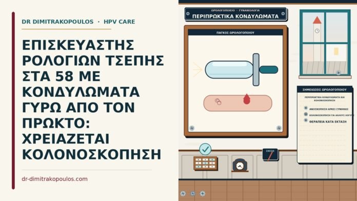 περιπρωκτικά κονδυλώματα και κολονοσκόπηση
