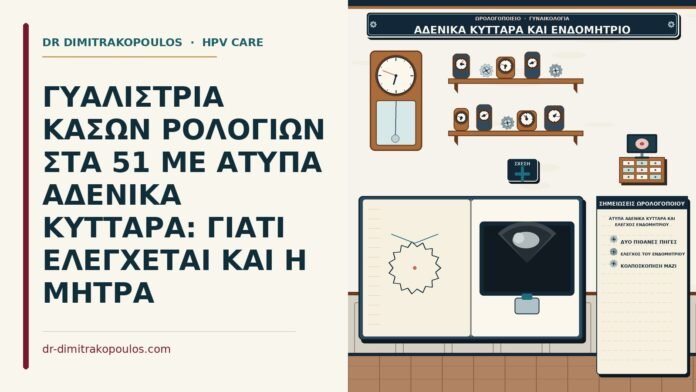 άτυπα αδενικά κύτταρα και έλεγχος ενδομητρίου
