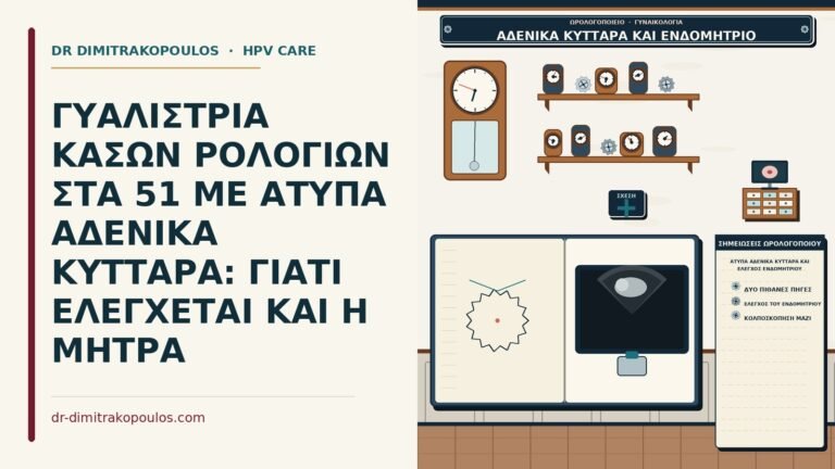 άτυπα αδενικά κύτταρα και έλεγχος ενδομητρίου