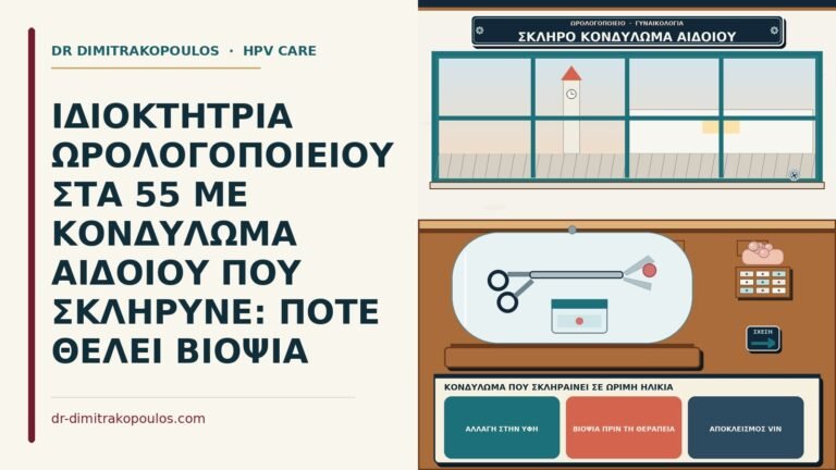 κονδύλωμα που σκληραίνει σε ώριμη ηλικία