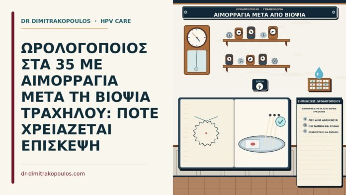 αιμορραγία μετά από βιοψία τραχήλου