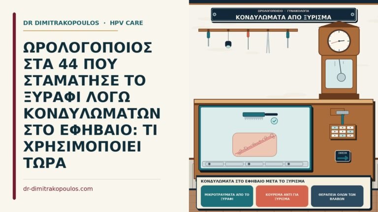 κονδυλώματα στο εφήβαιο μετά το ξύρισμα