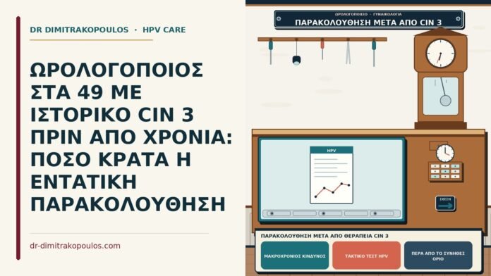 παρακολούθηση μετά από θεραπεία CIN 3