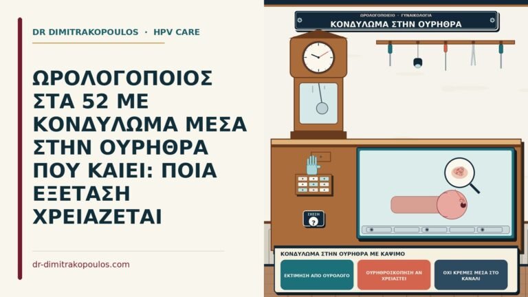 κονδύλωμα στην ουρήθρα με κάψιμο