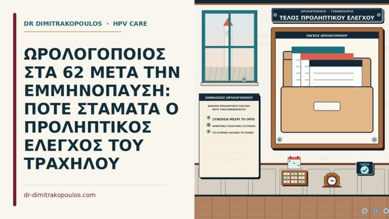 διακοπή προληπτικού ελέγχου μετά την εμμηνόπαυση