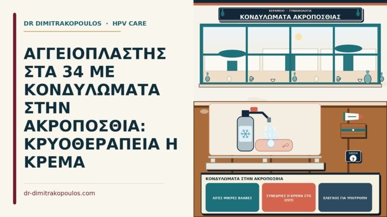 κονδυλώματα στην ακροποσθία