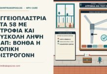ατροφία και δύσκολη λήψη Παπ