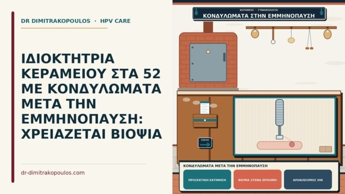 κονδυλώματα μετά την εμμηνόπαυση