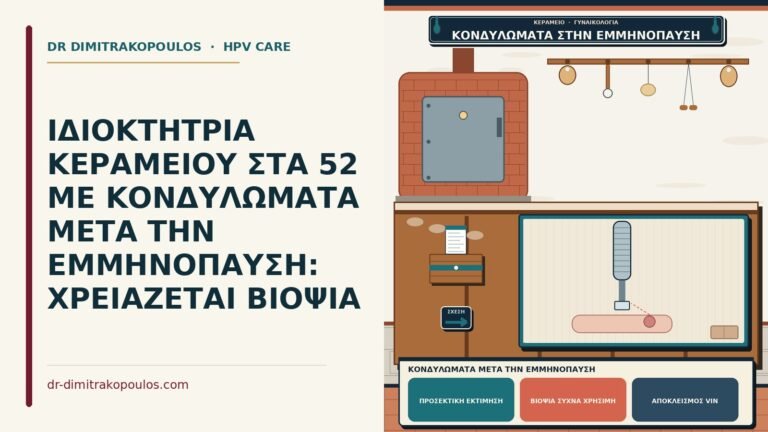 κονδυλώματα μετά την εμμηνόπαυση