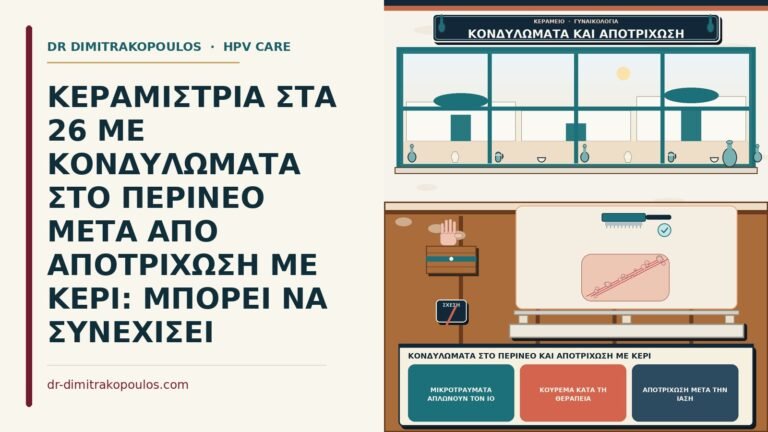 κονδυλώματα στο περίνεο και αποτρίχωση με κερί