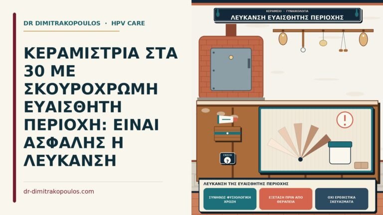 λεύκανση της ευαίσθητης περιοχής