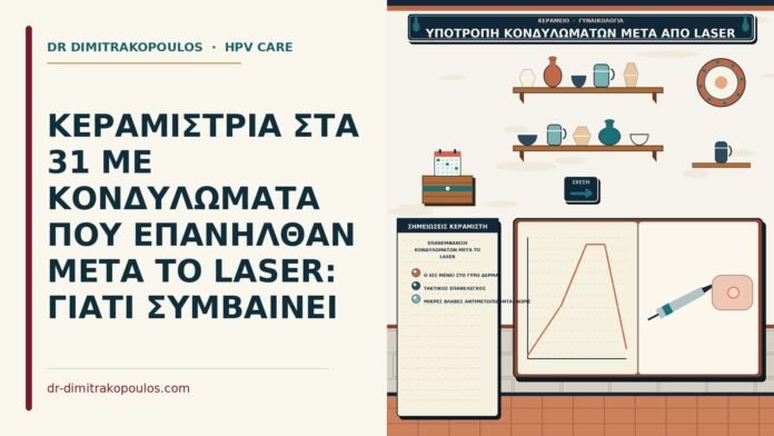 επανεμφάνιση κονδυλωμάτων μετά το laser