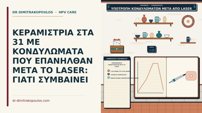 επανεμφάνιση κονδυλωμάτων μετά το laser