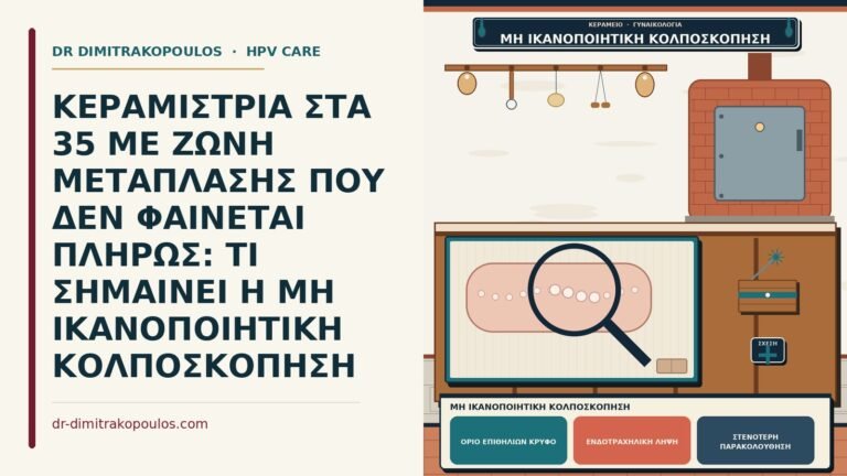 μη ικανοποιητική κολποσκόπηση