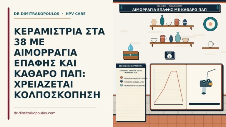 αιμορραγία μετά την επαφή με καθαρό Παπ