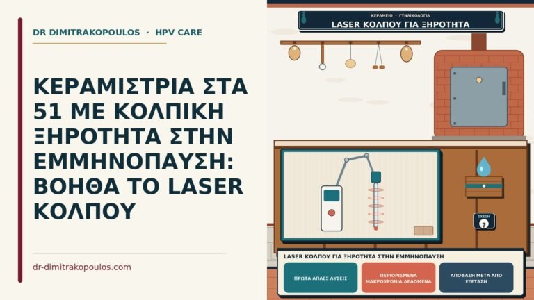 laser κόλπου για ξηρότητα στην εμμηνόπαυση