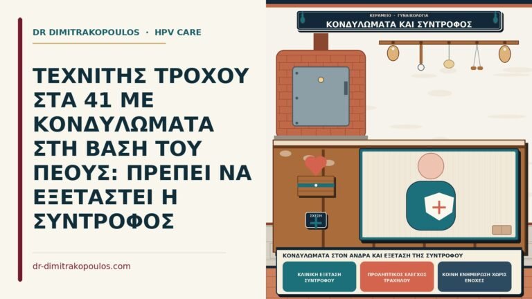 κονδυλώματα στον άνδρα και εξέταση της συντρόφου