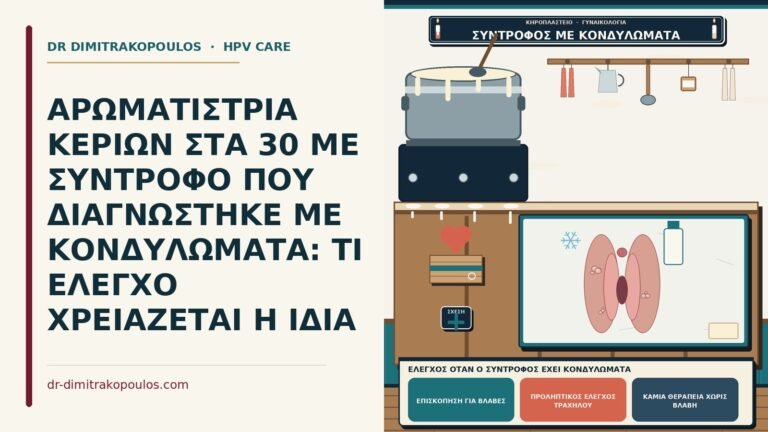 έλεγχος όταν ο σύντροφος έχει κονδυλώματα