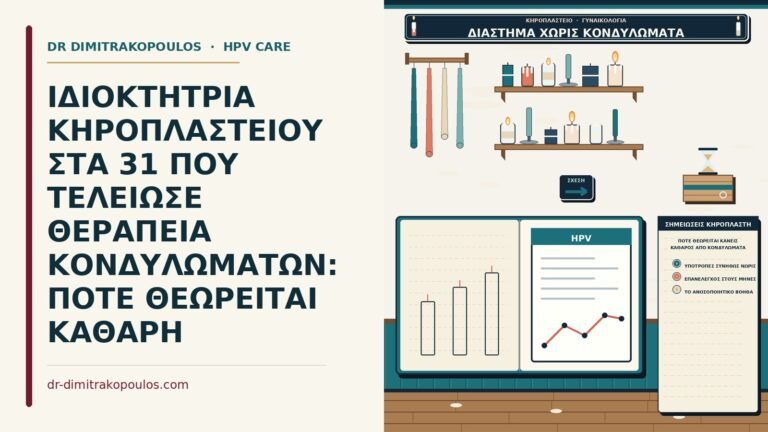 πότε θεωρείται κανείς καθαρός από κονδυλώματα