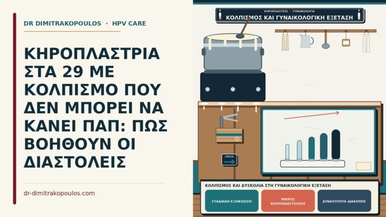 κολπισμός και δυσκολία στη γυναικολογική εξέταση