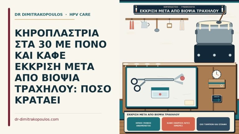 έκκριση μετά από βιοψία τραχήλου