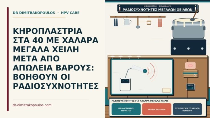 ραδιοσυχνότητες για χαλαρά μεγάλα χείλη