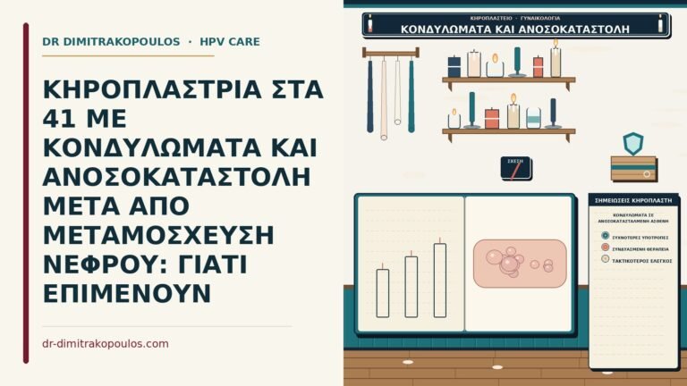 κονδυλώματα σε ανοσοκατασταλμένη ασθενή