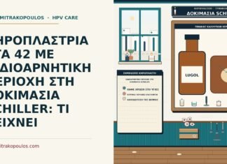 ΚΗΡΟΠΛΑΣΤΡΙΑ ΣΤΑ 42 ΜΕ ΙΩΔΙΟΑΡΝΗΤΙΚΗ ΠΕΡΙΟΧΗ ΣΤΗ ΔΟΚΙΜΑΣΙΑ SCHILLER: ΤΙ ΔΕΙΧΝΕΙ ιωδιοαρνητική περιοχή στη δοκιμασία Schiller