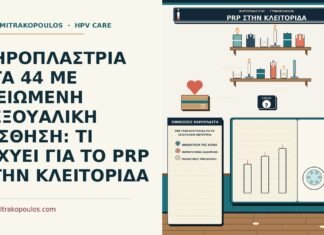 ΚΗΡΟΠΛΑΣΤΡΙΑ ΣΤΑ 44 ΜΕ ΜΕΙΩΜΕΝΗ ΣΕΞΟΥΑΛΙΚΗ ΑΙΣΘΗΣΗ: ΤΙ ΙΣΧΥΕΙ ΓΙΑ ΤΟ PRP ΣΤΗΝ ΚΛΕΙΤΟΡΙΔΑ PRP στην κλειτορίδα για τη σεξουαλική λειτουργία