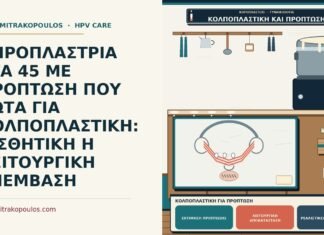 ΚΗΡΟΠΛΑΣΤΡΙΑ ΣΤΑ 45 ΜΕ ΠΡΟΠΤΩΣΗ ΠΟΥ ΡΩΤΑ ΓΙΑ ΚΟΛΠΟΠΛΑΣΤΙΚΗ: ΑΙΣΘΗΤΙΚΗ Η ΛΕΙΤΟΥΡΓΙΚΗ ΕΠΕΜΒΑΣΗ κολποπλαστική για πρόπτωση