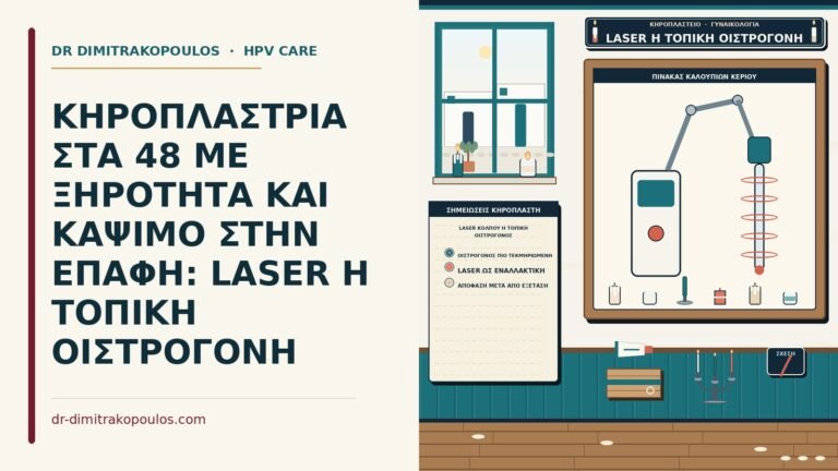 laser κόλπου ή τοπική οιστρογόνος