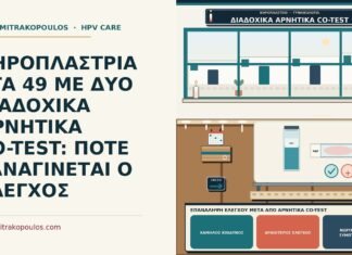 ΚΗΡΟΠΛΑΣΤΡΙΑ ΣΤΑ 49 ΜΕ ΔΥΟ ΔΙΑΔΟΧΙΚΑ ΑΡΝΗΤΙΚΑ CO-TEST: ΠΟΤΕ ΞΑΝΑΓΙΝΕΤΑΙ Ο ΕΛΕΓΧΟΣ επανάληψη ελέγχου μετά από αρνητικά co-test