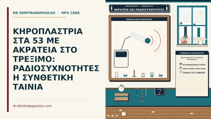 ΚΗΡΟΠΛΑΣΤΡΙΑ ΣΤΑ 53 ΜΕ ΑΚΡΑΤΕΙΑ ΣΤΟ ΤΡΕΞΙΜΟ: ΡΑΔΙΟΣΥΧΝΟΤΗΤΕΣ Η ΣΥΝΘΕΤΙΚΗ ΤΑΙΝΙΑ ραδιοσυχνότητες για ακράτεια προσπαθείας