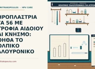 ΚΗΡΟΠΛΑΣΤΡΙΑ ΣΤΑ 56 ΜΕ ΑΤΡΟΦΙΑ ΑΙΔΟΙΟΥ ΚΑΙ ΚΝΗΣΜΟ: ΒΟΗΘΑ ΤΟ ΚΟΛΠΙΚΟ ΥΑΛΟΥΡΟΝΙΚΟ κολπικό υαλουρονικό για ατροφία