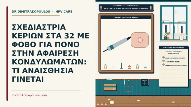 αναισθησία στην αφαίρεση κονδυλωμάτων