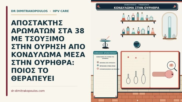 κονδύλωμα στο στόμιο της ουρήθρας