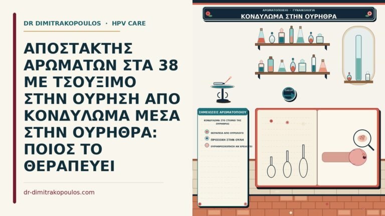 κονδύλωμα στο στόμιο της ουρήθρας