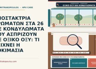ΑΠΟΣΤΑΚΤΡΙΑ ΑΡΩΜΑΤΩΝ ΣΤΑ 26 ΜΕ ΚΟΝΔΥΛΩΜΑΤΑ ΠΟΥ ΑΣΠΡΙΖΟΥΝ ΜΕ ΟΞΙΚΟ ΟΞΥ: ΤΙ ΔΕΙΧΝΕΙ Η ΔΟΚΙΜΑΣΙΑ λεύκανση με οξικό οξύ στα κονδυλώματα