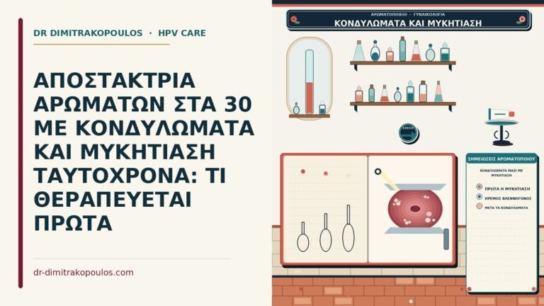 κονδυλώματα μαζί με μυκητίαση