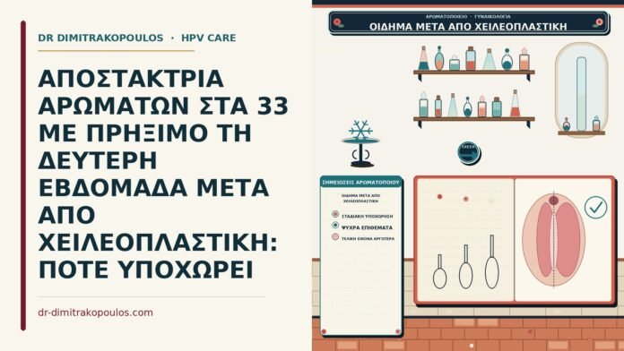 ΑΠΟΣΤΑΚΤΡΙΑ ΑΡΩΜΑΤΩΝ ΣΤΑ 33 ΜΕ ΠΡΗΞΙΜΟ ΤΗ ΔΕΥΤΕΡΗ ΕΒΔΟΜΑΔΑ ΜΕΤΑ ΑΠΟ ΧΕΙΛΕΟΠΛΑΣΤΙΚΗ: ΠΟΤΕ ΥΠΟΧΩΡΕΙ οίδημα μετά από χειλεοπλαστική