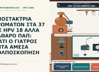 ΑΠΟΣΤΑΚΤΡΙΑ ΑΡΩΜΑΤΩΝ ΣΤΑ 37 ΜΕ HPV 18 ΑΛΛΑ ΚΑΘΑΡΟ ΠΑΠ: ΓΙΑΤΙ Ο ΓΙΑΤΡΟΣ ΖΗΤΑ ΑΜΕΣΑ ΚΟΛΠΟΣΚΟΠΗΣΗ HPV 18 με φυσιολογικό Παπ