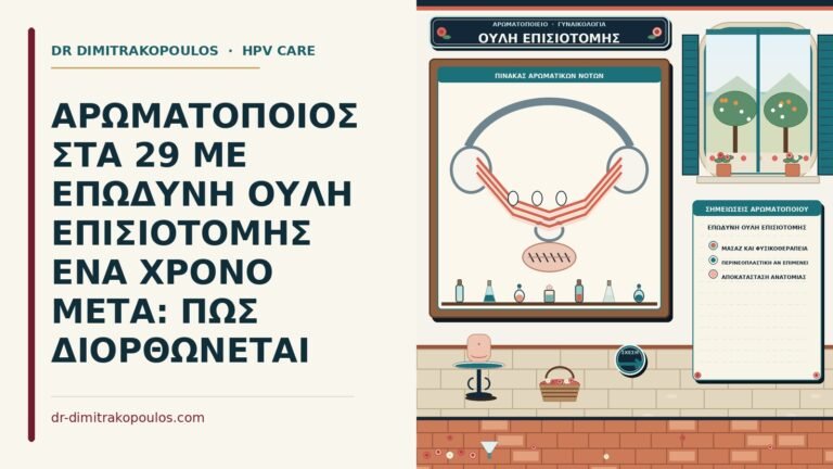 επώδυνη ουλή επισιοτομής