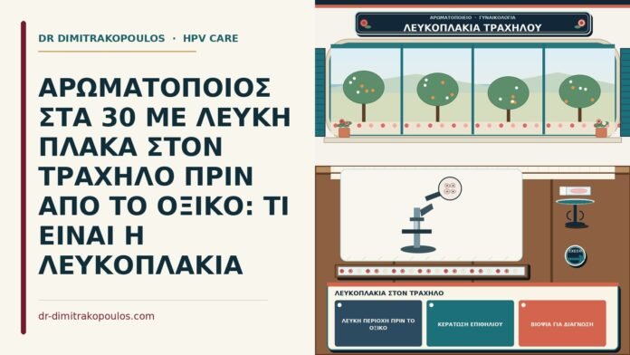 λευκοπλακία στον τράχηλο