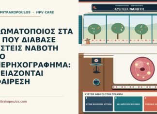 ΑΡΩΜΑΤΟΠΟΙΟΣ ΣΤΑ 41 ΠΟΥ ΔΙΑΒΑΣΕ ΚΥΣΤΕΙΣ NABOTH ΣΤΟ ΥΠΕΡΗΧΟΓΡΑΦΗΜΑ: ΧΡΕΙΑΖΟΝΤΑΙ ΑΦΑΙΡΕΣΗ κύστεις Naboth στον τράχηλο