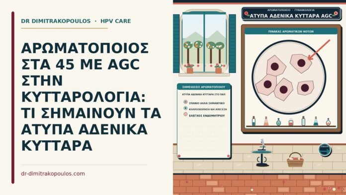 ΑΡΩΜΑΤΟΠΟΙΟΣ ΣΤΑ 45 ΜΕ AGC ΣΤΗΝ ΚΥΤΤΑΡΟΛΟΓΙΑ: ΤΙ ΣΗΜΑΙΝΟΥΝ ΤΑ ΑΤΥΠΑ ΑΔΕΝΙΚΑ ΚΥΤΤΑΡΑ άτυπα αδενικά κύτταρα στο Παπ