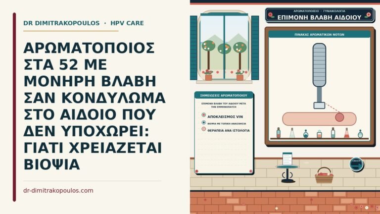 επίμονη βλάβη του αιδοίου μετά την εμμηνόπαυση